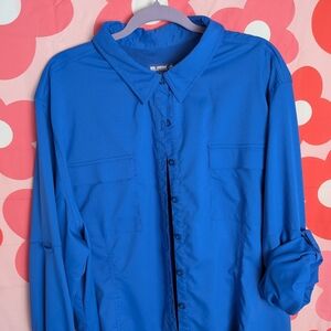 Reel Legends Royal Blue 4x Long Sleeve Shirt